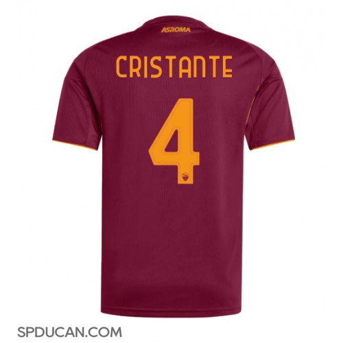 Muški Nogometni Dres AS Roma Bryan Cristante #4 Domaci 2025-26 Kratak Rukav